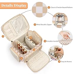 Large Makeup Bag, Portable Travel Makeup Bag