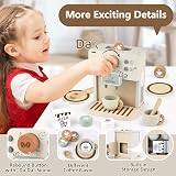 Airlab Wooden Coffee Machine Toy for Kids Pretend Play Kitchen Accessories view 4