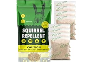 PDKIVFI Squirrel Repellent Outdoor, Chipmunk Repellent Outdoor, Natural Squirrel Deterrent, Chipmunk Deterrent, Squirrel Repellent for Attic and Cars, Squirrel Repellent for Garden -8P