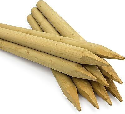Circle of Trust 1.5M Wooden Garden Stake - 5cm Thickness Plant Support