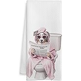 WOTYPU Australian Shepherd Gifts Bathroom Hand Towels, Australian Shepherd Gifts for Women, Dog Lover Gifts Decorative Hand Towels for Girl Bathroom Washroom Spa Yoga, 16x24 Inch