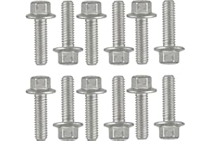 YCQDDA (12 PCS) 551696 Exhaust Manifold Header Bolt Kit for LS Series Engines LS1 LS2 LS3 LSX LT – Grade 10.9 Steel LS Header Bolts Replacement Set