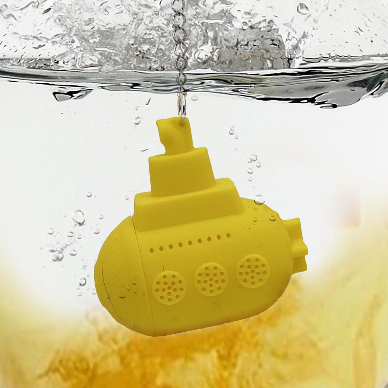 Photo 1 of 1PC,Submarine-Shaped Silicone Tea Infuser Strainer, Silicone Tea Bag Leaf Filter Diffuser Tea Maker Tea Infuser,Creative Food-Grade Silicone Spice Diffuser