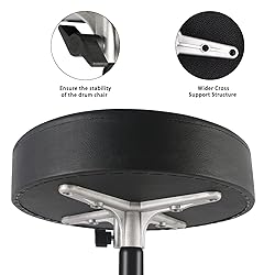 EASTROCK Drum Throne,Padded Drum Seat Drumming