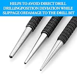 LAMXD 3Pcs Centre Punch Set, Nail Punch, Positioning Punch for Drilling Holes, view 5