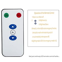BSOD Rechargeable Light Bulbs with Remote, Battery
