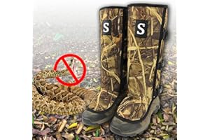 Smarkey Snake Gaiters for Men & Women,Sturdy Snake Bite Proof Boots,Adjustable Snake Guards,Hiking Gaiters with Storage Pouch.