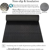 Tonchean Garage Floor Mat 1x5m Rubber Roll Non-slip Waterproof Checker Plate view 3