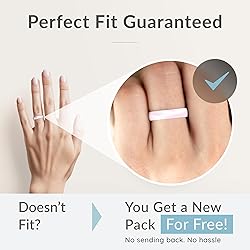 ThunderFit Women Breathable Silicone Promise Rings