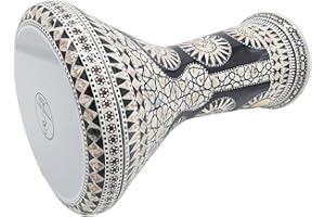 The 17.5" Gawharet El Fan Darbuka Doumbek NG 2.0 -Model (Black Bake)
