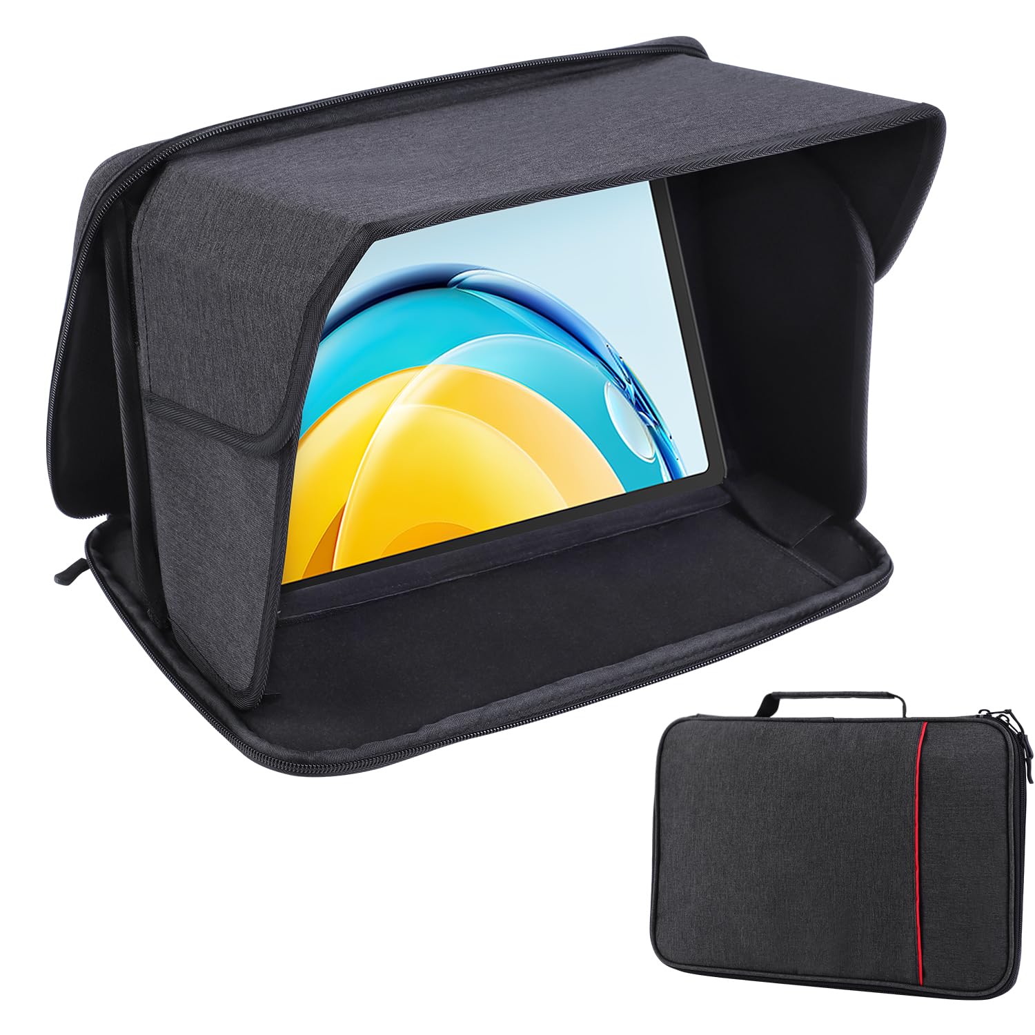 Photo 1 of YUMTIM iPad Sun Shade Tablet Sleeve Case for 8-8.5 inch, iPad Sun Glare Shield Tablet Shield Cover Protective Sunshade Travel Tablets Bag, 8-8.5''