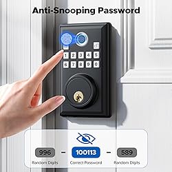 CAMCAMP Fingerprint Door Lock, Keyless Entry Door