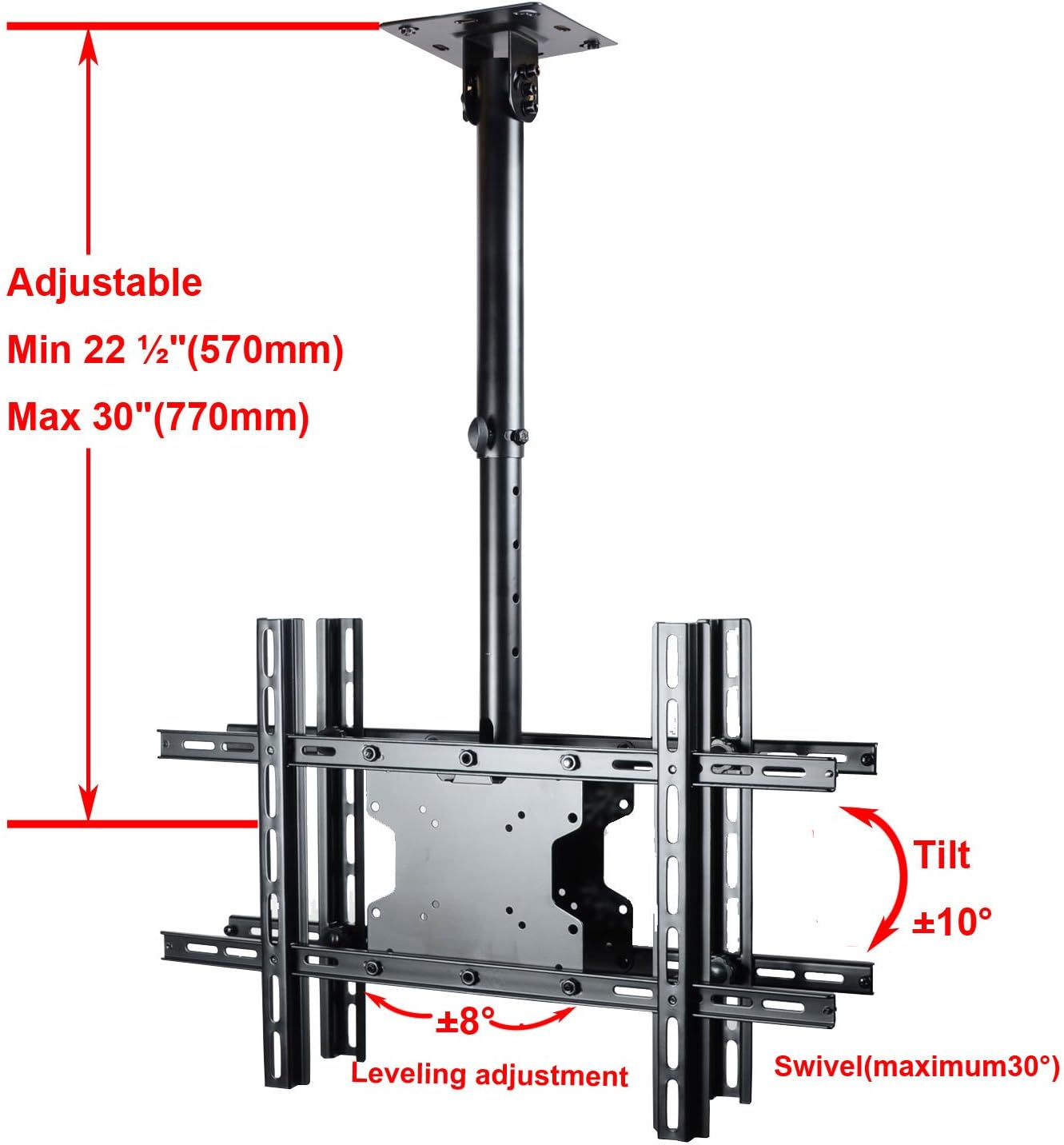 Amazon Com Videosecu Dual Tv Ceiling Mount Swivel Tilting Double