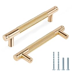 Zernmiarder Knurled Cabinet Pulls 2 Pack, 5 Inch