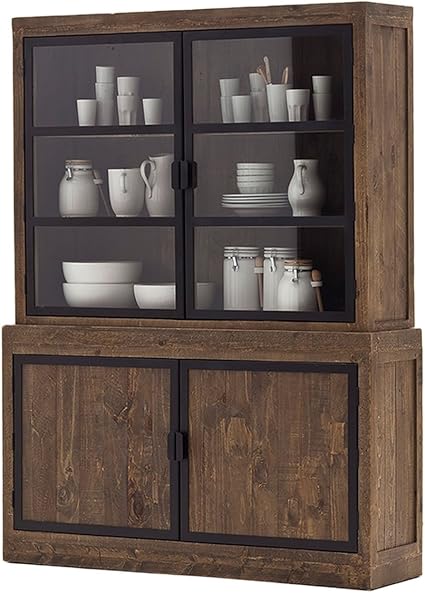 Mueble aparador Buffet Vitrina Buffet de Cocina de Colour marrón Me