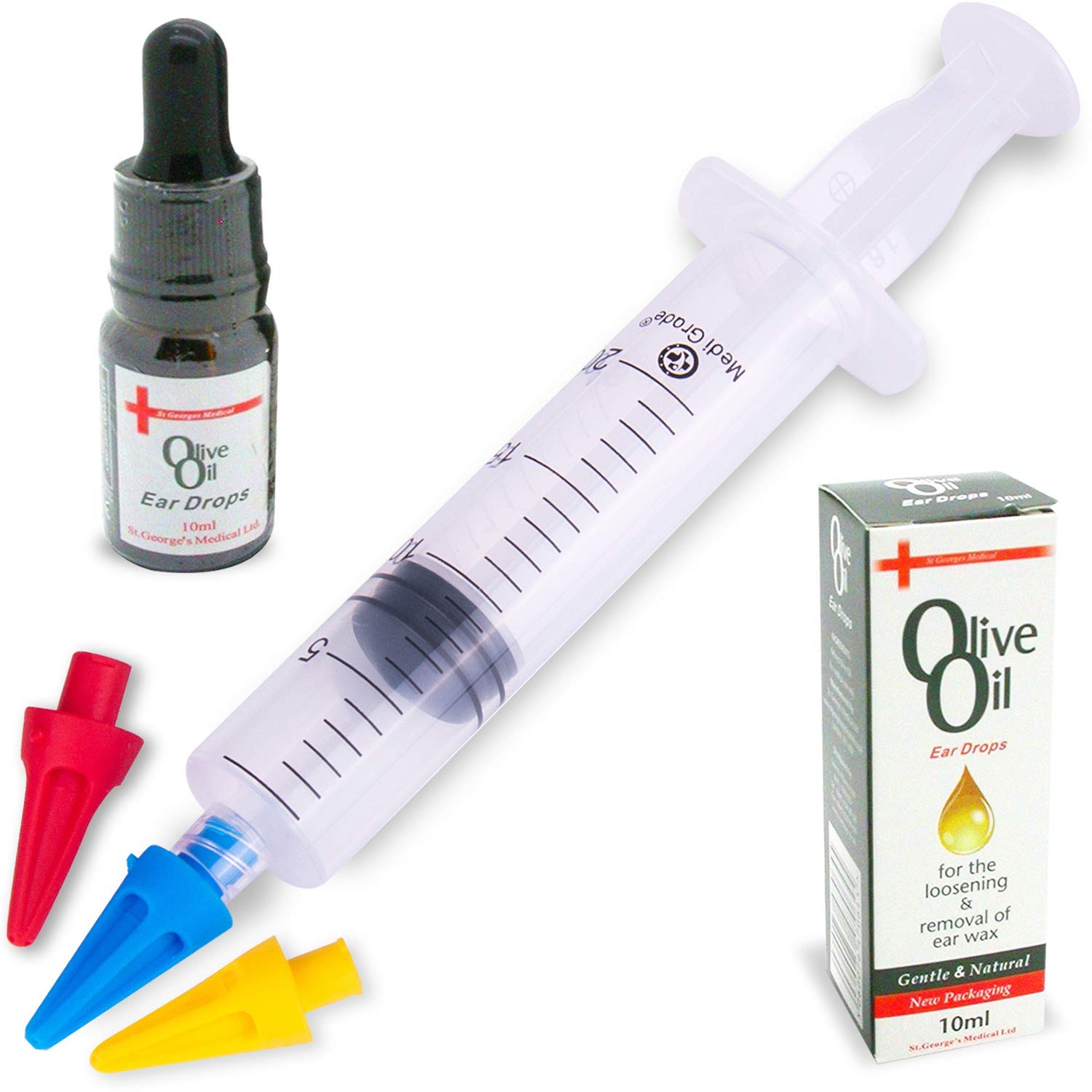 [6pc] Ear Wax Remover Kit with Olive Oil Ear Drops Reusable Ear