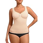 FeelinGirl Women Tank Tops Shapewear: Tummy Control Compression Tank V Neck Seamless Body Shaper Camisole Tops for Women