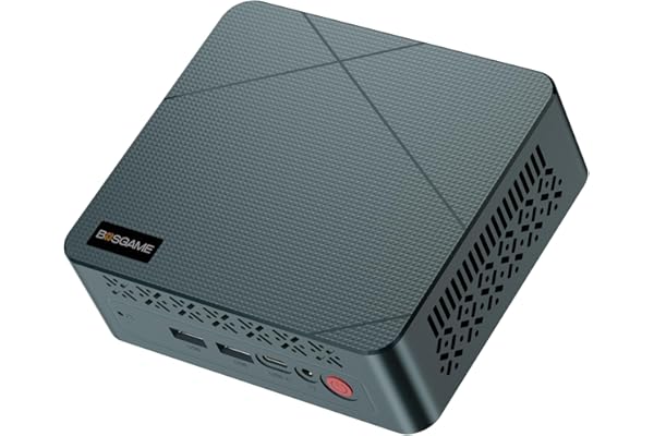 BOSGAME E2 Mini PC, AMD Ryzen 5 3500U, 16GB DDR4 RAM 512GB NVMe SSD | Desktop Computer 4K Triple Display via Dual HDMI & USB-C, WiFi 5, BT 5.0, Small Form Factor Business Office PC