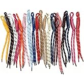 FWKAILEPING 20 Piece Paracord Keychain Set Colorful Paracord Keychain Bag Charm Woven Rope Accessories Handcrafted Keychain for Backpack Handbag Wallet Decorative in 20 Distinct Colors