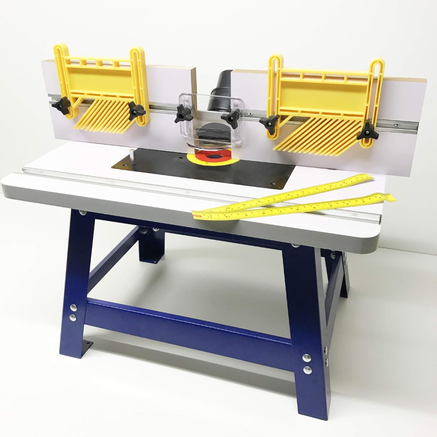 Deluxe 1/4" and 1/2" Bench Top Router Table with 2X Feather Boards