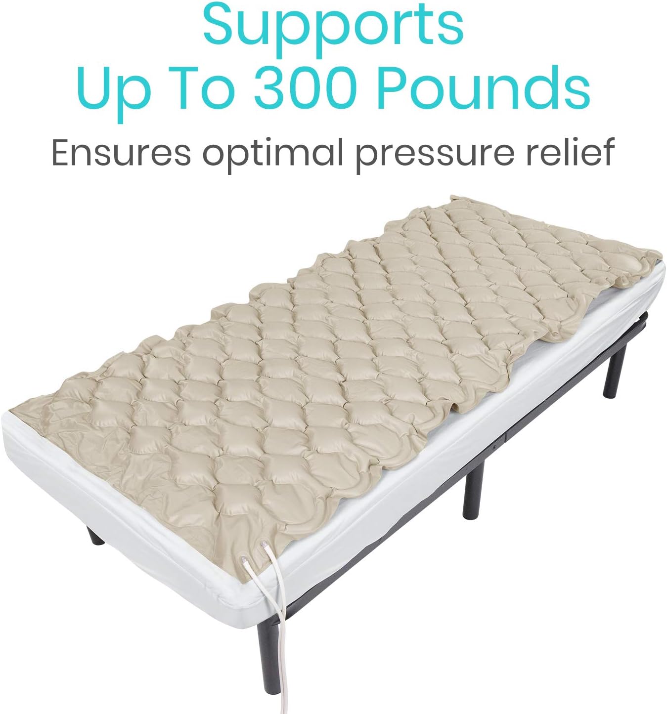 Vive Replacement Alternating Pressure Pad - Inflatable Low Air Loss Mattress Topper for Pressure Ulcer and Sore Relief Treatment - Fits Standard Hospital Bed - For Elderly, Seniors, Bedridden Patients: Health & Personal Care