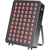 Red Light Therapy for Face & Body, 60 Dual Chip LEDs,660nm 850nm Near Infrared Light Therapy Panel, Flicker Free Clinical Grade Panel for Energy, Pain, Skin, Recovery, Performance