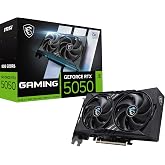 msi Gaming RTX 5050 8G Gaming OC Graphics Card (8GB GDDR6,128-bit, Extreme Performance: 2647 MHz, DisplayPort x3 2.1a, HDMI 2.1b, NVIDIA Blackwell Architecture)