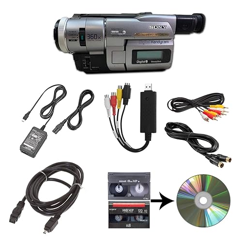Sony Camcorder for 8mm Digital8 Hi8 Tape Transfer to Computer USB