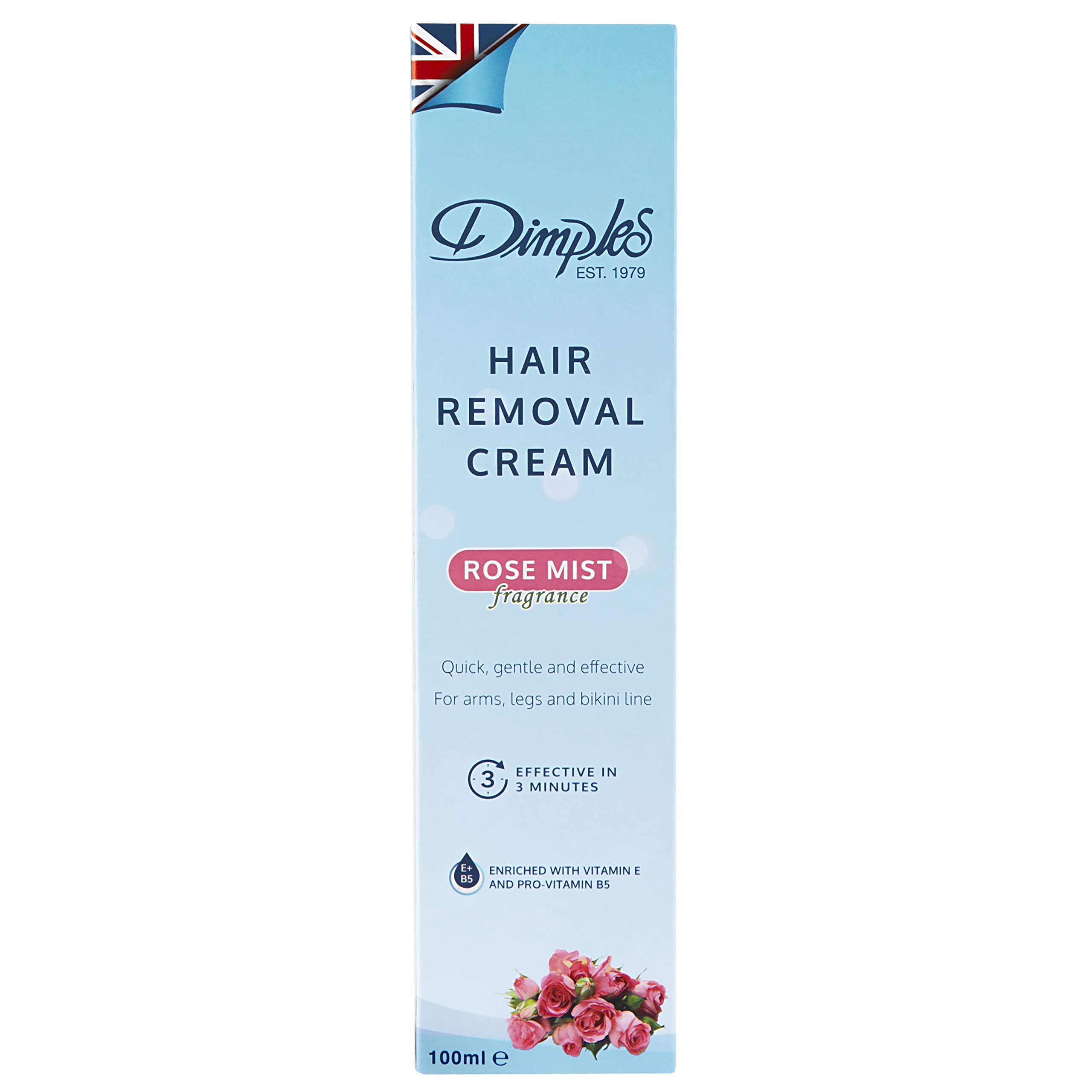 Dimples Hair Removal Cream Rose Mist, 100 ml