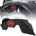 OEDRO Front Inner Fender Liners Compatible with 2007-2018 Jeep Wrangler JK & JKU Unlimited, Bolt-on Style Steel Fender Flares