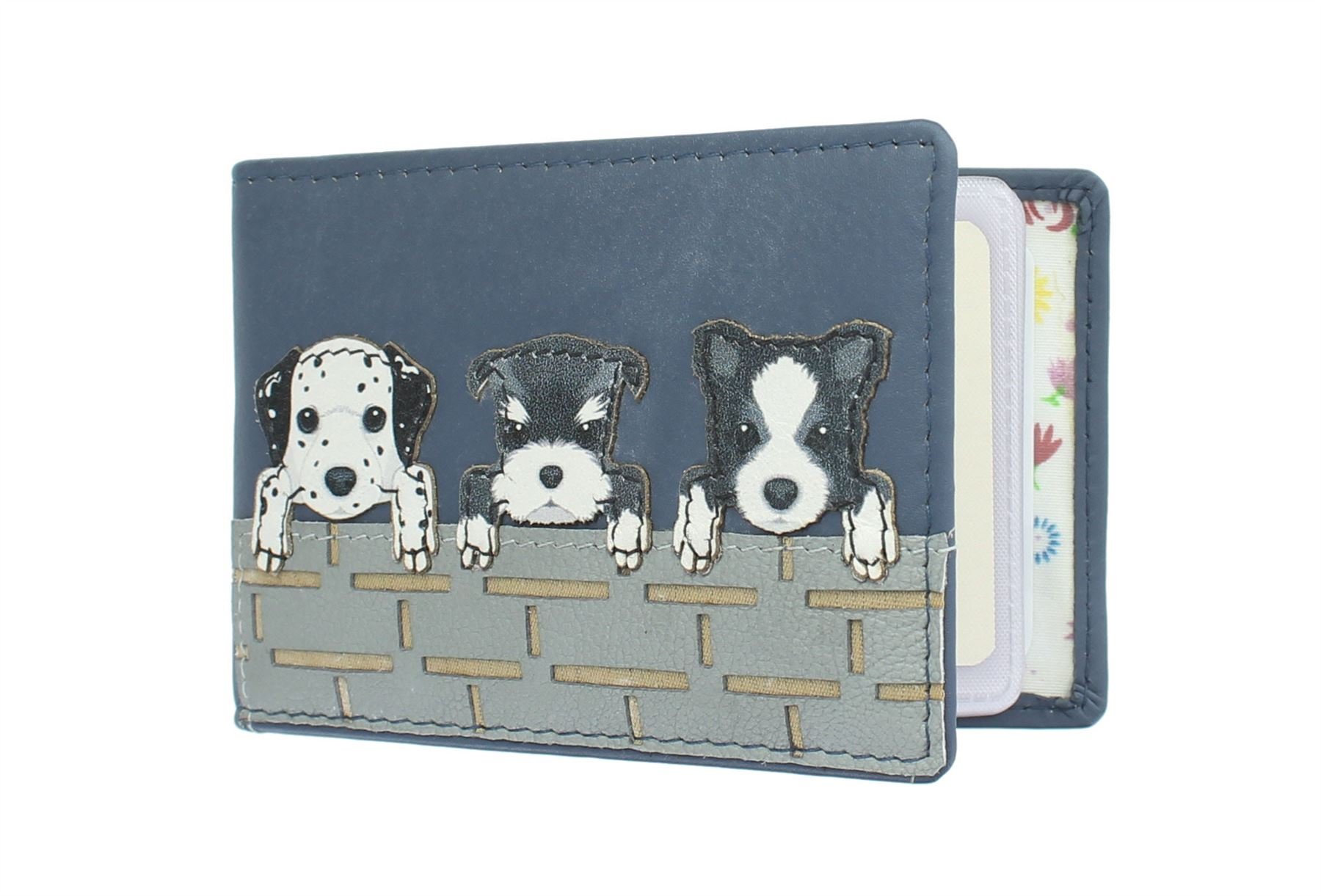 Mala Leather Best Friends Collection Leather Credit Card Holder 631_65 Navy