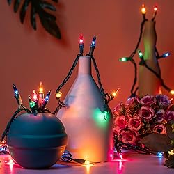 YULETIME Multicolor Christmas Lights, 66 Feet 200