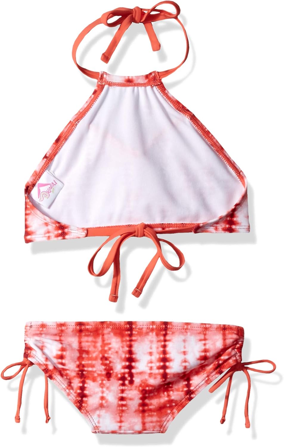 Pink 2t Kanu Surf Girls Morgan Ruffle Halter Bikini 2-Piece Swimsuit