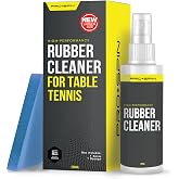 PRO-SPIN Table Tennis Rubber Cleaning Kit - Ping Pong Paddle Cleaner | 200ml Rubber Cleaner &amp; Sponge Included | Eliminate Dirt &amp; Dust | Optimal Spin &amp; Control | Preserve Rubber (1-Pack)