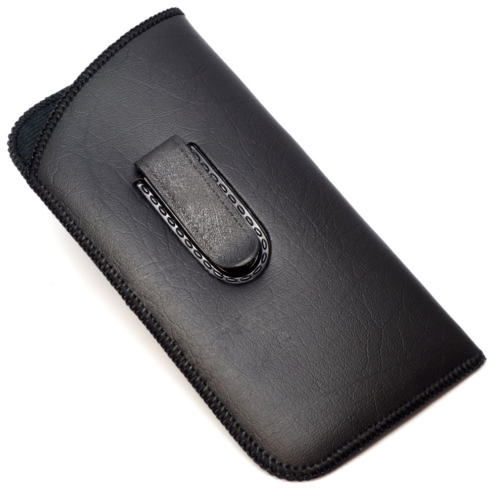 Mens SlipIn Soft Eyeglass Case w/ Belt Clip & Flap in