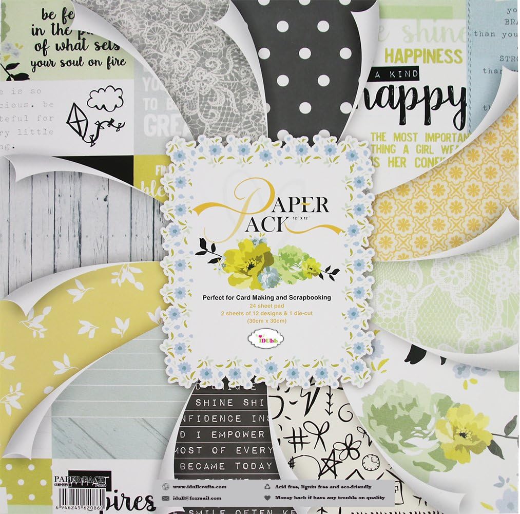 IDULL 12x12 Scrapbook Paper Cardstock for Scrapbooking and Card Making