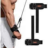 JOBGAIN 1 Pair Weight Lifting Straps with D Rings | Cable Machine Workout, Neoprene Padded Wrist Straps, Weightlifting Deadlifting, Non-Slip Wrist Support, Men Women