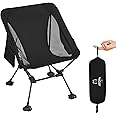 ATEPA Backpacking Chair Hiking Chair Ultralight Camping Chair, Compact Aluminum Packable Beach Chairs for Adult Lightweight-Aluminum Frame with Anti-Sinking Feet