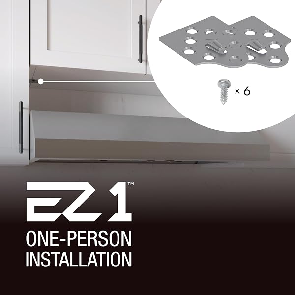 BROAN-NUTONE 30-INCH STAINLESS STEEL UNDER CABINET RANGE HOOD- TRUSTED QUIET POWER WITH 350 CFM, 1.5 SONES FOR EFFECTIVE EVERYDAY KITCHEN VENTILATION