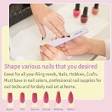METEOROCK 80/80 Grit Nail File Double Sided 12 Pc Poly Extension Salon Manicure view 7
