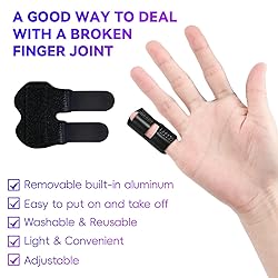 2 PCS Small Finger Splint, Adjustable Trigger