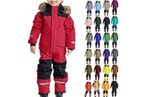 Ayolanni Snow Suit for Kids Fashion Boys One Piece Snowsuit Girls Ski Outfit Waterproof Snowboard Suit Teen Winter Clothes