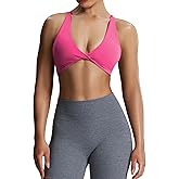 Aoxjox Women's Workout Sports Bras Fitness Metamorph Sienna Twist Bra Yoga Crop Tank