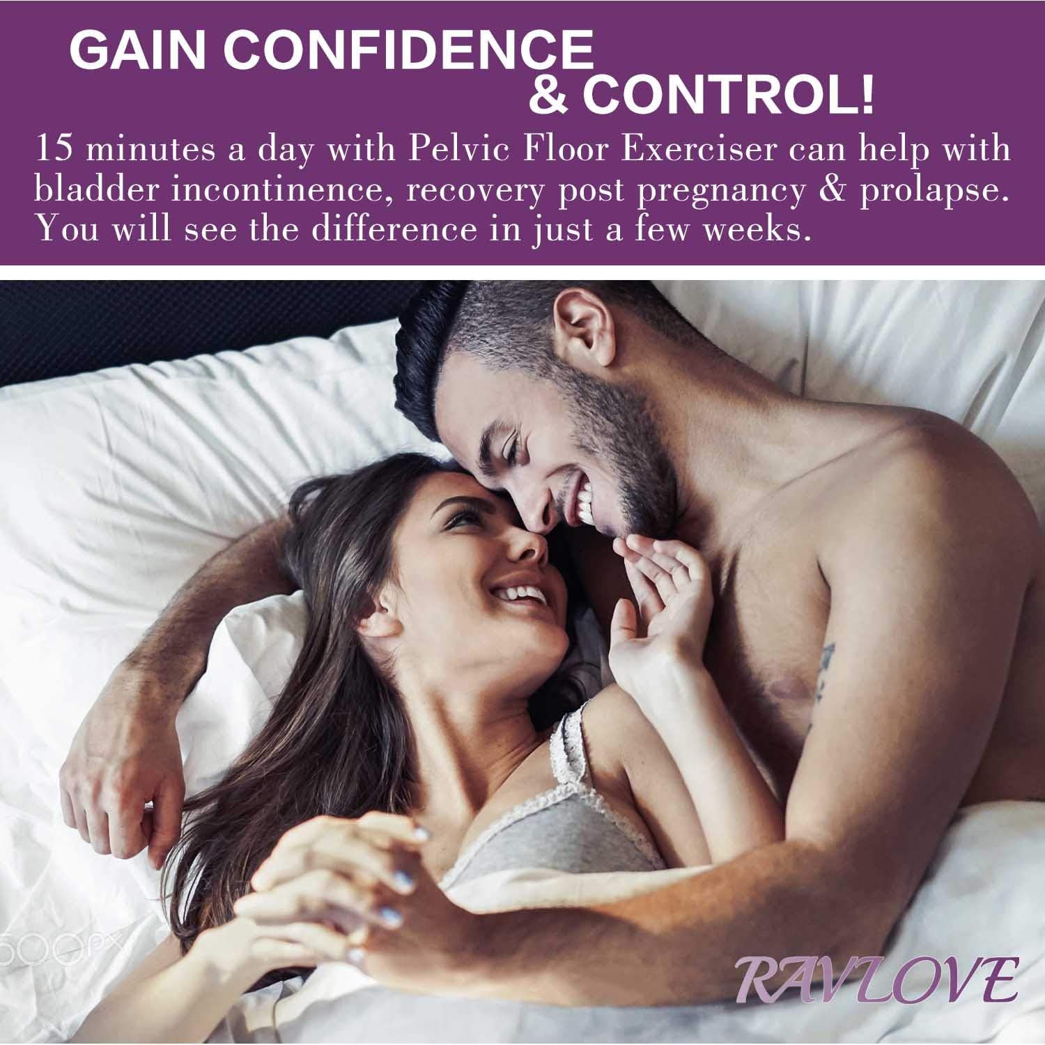 RAVLOVE Kegel Balls K3 for Tightening – Doctor Recommended for Bladder Control with 2 Kegal Exercise Weights, Labor Prep & Recovery, Incontinence Pelvic Floor Strengthening Device Ben Wa Balls: Health & Personal Care