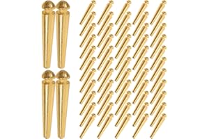 DOITOOL Cribbage Board Pegs Metal Scoring Pegs for Cards Game Score Tracking 0.98In Durable Gold Scoring Supplies for Indoor 