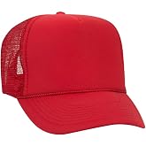 OTTO Polyester Foam Front 5 Panel High Crown Mesh Back Trucker Hat