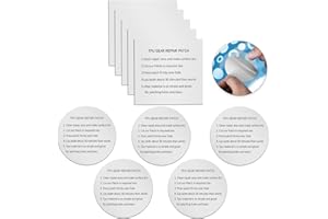 UMBWORLD 10 Pack TPU Pool Repair Patch Kit, Self-Adhesive Waterproof Repair Patches for Air Mattress, Swimming Pool, Bounce House, Tent, Canvas, Canopy, Pool Floats, Tubes Air Bed and Inflatable