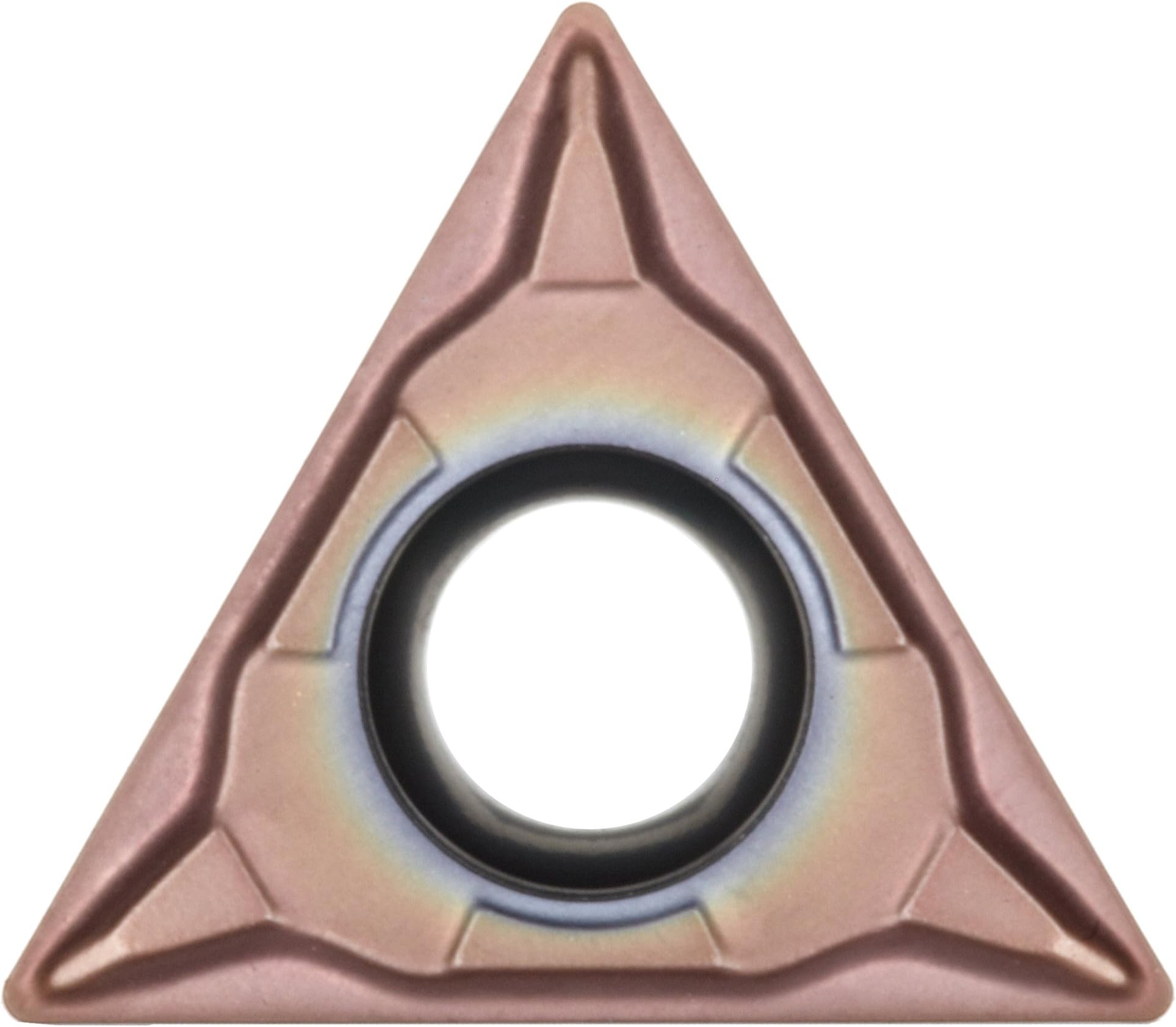 Sandvik Coromant CoroTurn 107 Carbide Turning Insert, TCMT, Triangle, MF Chipbreaker, GC1125 Grade, Multi-Layer Coating, TCMT 1.2(1.2)1-MF, 5/32" iC, 0.0157" Corner Radius (Pack of 10)