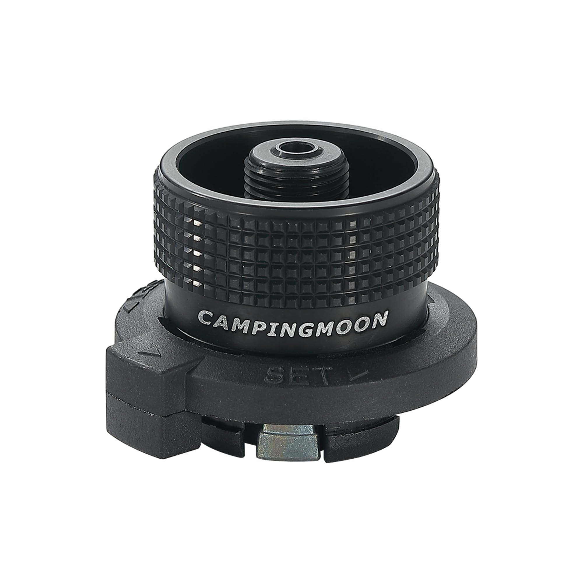Campingmoon BKZ11 Simple Butane Adapter for Nozzle Type Butane Camping Canister Black