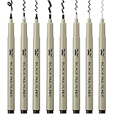 Mr. Pen- Drawing Pens for Artists, 8 Pack, Black Multiliner, Artist pens, Micro Pens for Drawing, Ink Pens for Drawing, Sketc